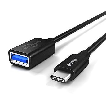 USB 31 Type C to USB-A Adapter OTG Cable JOTO USB-C 31 Type-C to USB 30 Type A Adapter for Apple New MacBook Chromebook Pixel Nokia N1 and Other Type-C Devices USB-C OTG Black