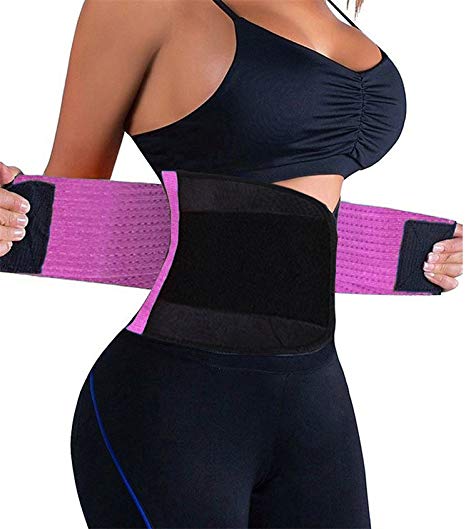 KOOCHY Women's Waist Trainer Belt - Waist Cincher Trimmer - Slimming Body Shaper Belt - Sport Girdle Belt for Weight Loss