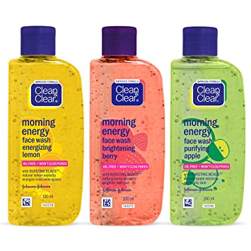Clean & Clear Morning Energy Facewash, 100ml (Pack of 3)