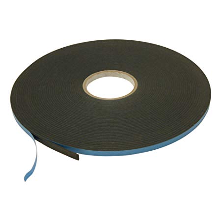 J.V. Converting DC-WGT-01/BLK03825013 JVCC DC-WGT-01 Double Coated Window Glazing Tape: 1/8" Thick x 3/8" x 75 ft, Black
