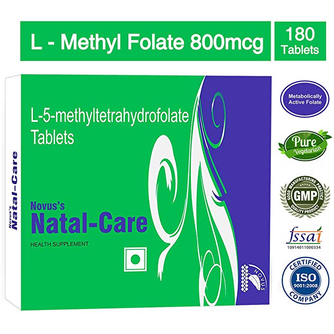 Carbamide Forte Methyl Folate 800mcg (L-5-MTHF) Active form of Folic Acid – 180 Veg Tablets
