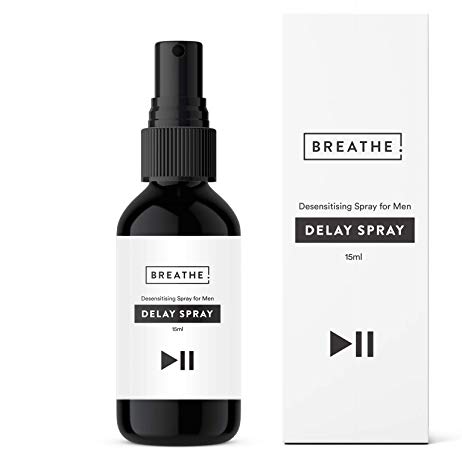 BREATHE Desensitizing Spray for Men | Large 15ml Bottle | Longer Duration | Pocket Size Bottle
