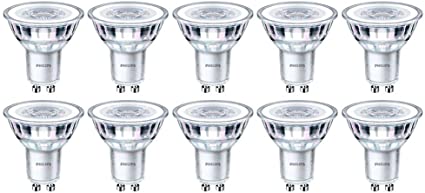 10 Pack x Philips CorePro LED Spot 5W (50W) Dimmable GU10 Lamp 2700k Warm White 350 Lumen 15000 Hours 36° Beam - 929001218832