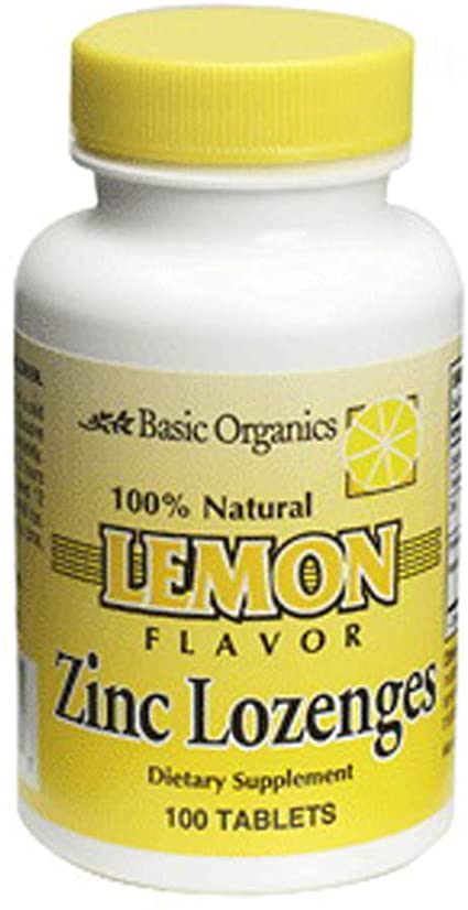 Basic Organics Zinc Lozenges (Lemon Flavor)