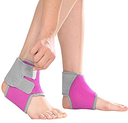 Kids Ankle Brace Support Sleeve, Help Prevent Ankle Sprains for Running, Dance, Hiking, Basketball, Football, Baseball,Tennis, Volleyball, Gymnastics, Athletics - One Pair