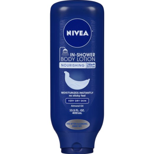 NIVEA In-Shower Nourishing Body Lotion for Very Dry Skin, 13.5 Ounce