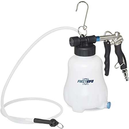 FIRSTINFO 1.1 Liter Pneumatic Brake Fluid Vacuum Extractor and Automatic Brake Fluid Bleeder