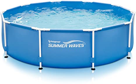 Summer Waves10'x30"Metal Frame Pool with Skimmer Plus Filter System