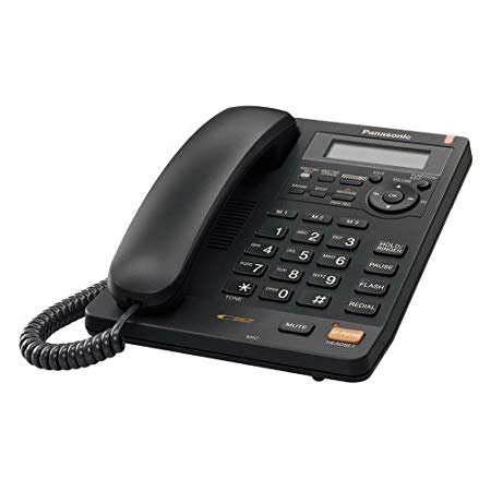 Panasonic KX-TS620B Integrated Corded Phone with All-Digital Answering System, Black