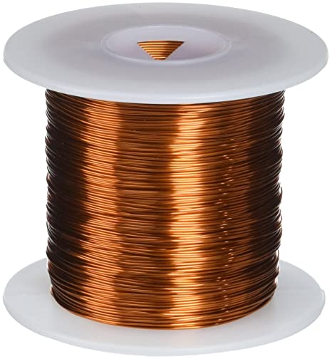 Remington Industries 24H200P 24 AWG Magnet Wire, Enameled Copper Wire, 200 Degree, 1.0 lb, 0.0220" Diameter, 790' Length, Natural
