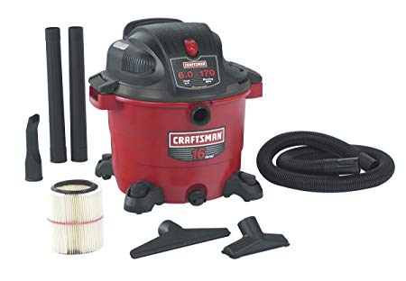 Craftsman 9-17761 16 Gallon Wet and Dry Vacuum with 6.0 Peak Horsepower