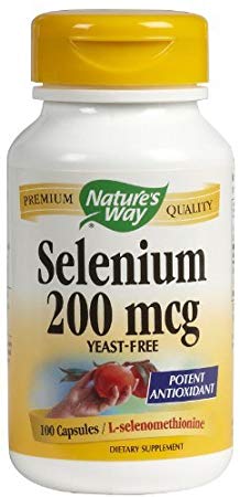 Natures Way Selenium, 100 Caps, 200 mcg (Pack of 3) by Nature's Way