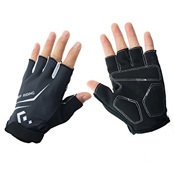 Cycling Gloves, Hicool Summer Half Finger Breathable Biking Bicycle Gloves for Exercise, Outdoor Sports, Riding Racing Equipment