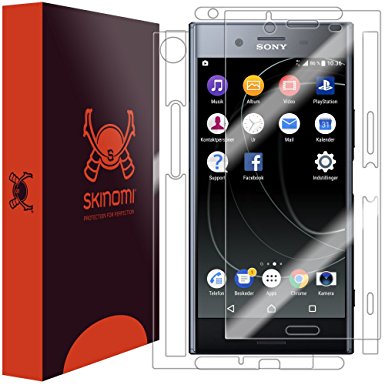 Sony Xperia XZ Premium Screen Protector   Full Body , Skinomi TechSkin Full Coverage Skin   Screen Protector for Sony Xperia XZ Premium Front & Back Clear HD Film