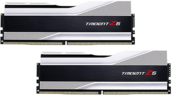 G.Skill Trident Z5 Series 32GB (2 x 16GB) 288-Pin SDRAM DDR5 6000 (PC5-48000) CL40-40-40-76 1.30V Dual Channel Desktop Memory Model F5-6000U4040E16GA2-TZ5S (Metallic Silver)