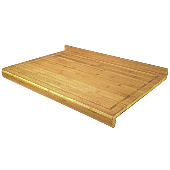 Noodle Board - Bamboo Wooden Pastry Board or Cutting Board for Rolling and Kneading Dough
