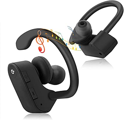 Wireless Earbuds, Bluetooth 5.0 Headphones Hi-Fi Stereo Half in-Ear True Wireless Earphones with Built-in Mic Headset 35H Playtime Headset for iPhone/Android/Apple Airpods Samsung