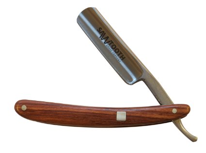 Sawtooth Shave Co. Straight Razor - Real Wood Handle - 7/8 Full Hollow Ground Blade Lasts for Generations, Razor Only