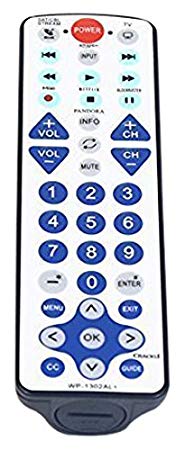 NetTech Universal Waterproof Remote Control 2-Device, Work for Apple TV, Xbox One, Roku 1 2 3, Media Center, Direct TV, Dish & Most TV in USA