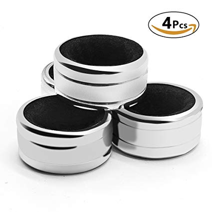 Sunnyac Pack of 4 Kitchen Stainless Steel Wine Bottle Collars, Durable and Plated Wine Drip Ring,1.6 inch (Black wave)