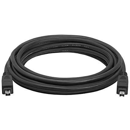 Cmple - 10FT FireWire Cable 4 Pin to 4 Pin Male to Male iLink DV Cable Firewire 400 IEEE 1394 Cord for Computer Laptop P