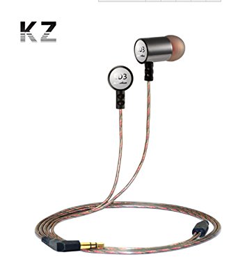 KZ ED3 KZ-ED3 High-End Acme Silver Grade Noise Cancelling Enthusiasts Bass Music Hifi DJ Monitor Studio Sports Metal 3.5mm Stereo Earphones Headphones Earbuds for iPhone 5S 6 Samsung HTC MP3 MP4 DVD Music Player
