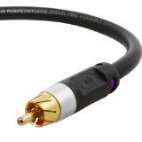 Mediabridge ULTRA Series Subwoofer Cable 15 Feet - Dual Shielded with Gold Plated RCA to RCA Connectors - Black