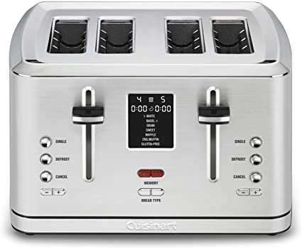 Cuisinart CPT-740 4-Slice Digital Toaster with MemorySet Feature, Silver