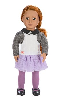 Our Generation Ella Grace 18-Inch Doll with Strawberry Blonde Hair and Darling Outfit