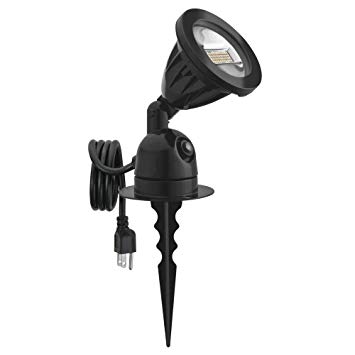 Lithonia Lighting OSTLLED 120 P BL Portable LED Landscape Stake Light with Dusk to Dawn Photocell, Black, 40K