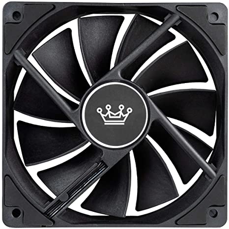 CUK 5-Pack 120mm Black Non-LED Computer Case Fan for Desktops, CPU Coolers and Radiators - High Airflow 62 CFM