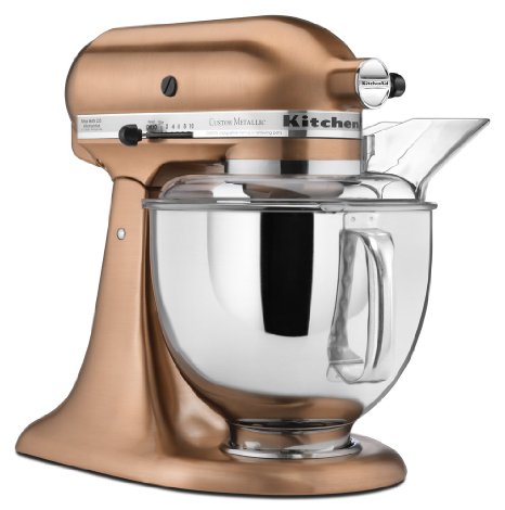 KitchenAid KSM152PSCP 5-Qt. Custom Metallic Series with Pouring Shield - Satin Copper