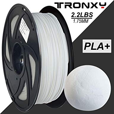 White PLA 3D Printing Filament 1.75 mm, 2.2 LBS (1KG) Dimensional Accuracy  /- 0.02 mm (White PLA )