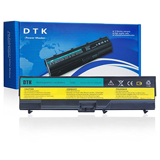 Dtk New Laptop Battery Replacement for Lenovo Ibm Thinkpad W530 / W530i / L430 / L530 / T430 / T430i T530 / T530i Serieslaptop Battery (0a36303)