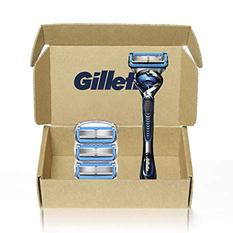 Gillette Fusion5 Proshield Chill Men's Razor Handle   4 Blade Refills