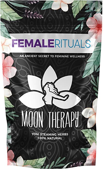 Female Rituals - Moon Therapy (4 Ounce) - Yoni Steam Herbs for Cleansing - Yoni Wash Detox - Use with Our Yoni Steam Seat for Toilet - V Steam Seat Kit