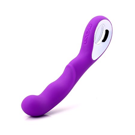G-Spot Vibrators, Oopsix 10-Mode USB Rechargeable Multi Speed Waterproof Silicone Clitoris Massager Wand, Powerful AV Vibe Masturbation Sex Toys for Women, Men or Couple (Purple)