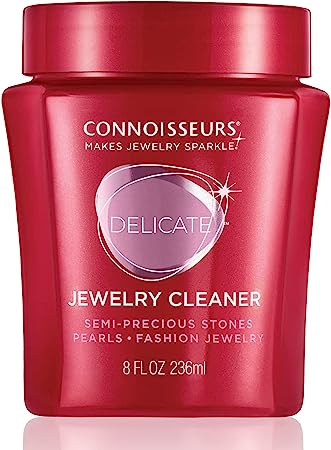 Connoisseurs Delicate Jewellery Cleaner – The Perfect Jewellery Cleaning Solution for Semi-Precious Stones, Pearls and Costume Jewelry - Give Your Delicate Jewelry a Beauty Treatment - 236ml