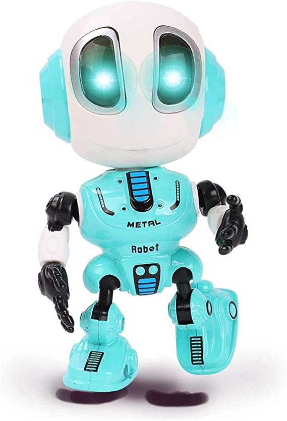 Talking Robots for Kids, Mini Robot Toys That Repeats What You Say, Colorful Flashing Lights and Cool Sounds, Toys for Age 3  Boys and Girls Gift