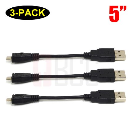 (10-Pack) BuyCheapCables 5" USB Cable 2.0 A Male to Micro B (5 Inch)