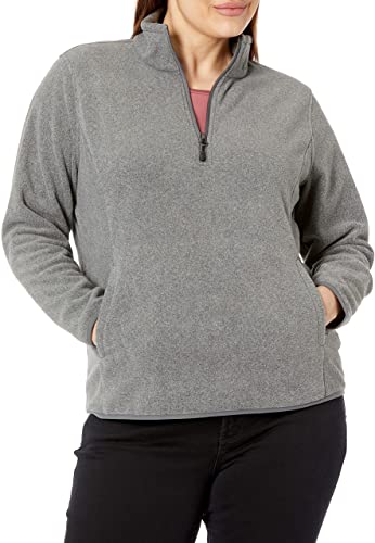 Amazon Essentials Womens Plus Size Long-Sleeve Quarter-Zip Polar Fleece Jacket