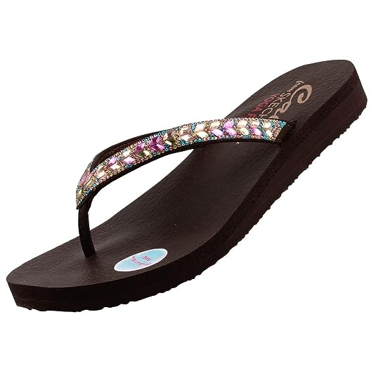 Skechers-Womens-MEDITATION - CLEAR W-Slipper