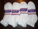 12 Pair Diabetic Socks9-11 medium size14 sport lengthwhitePhysicians Choice