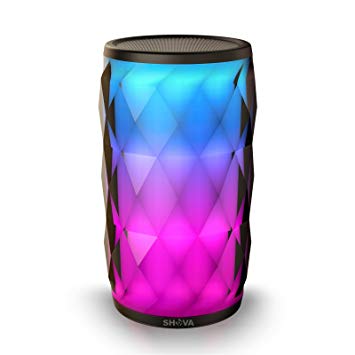 Night Light Bluetooth Speaker, SHAVA Jewel Portable Wireless Bluetooth Speaker Touch Control 6 Color LED Themes Bedside Table Lamp, Speakerphone/PC/