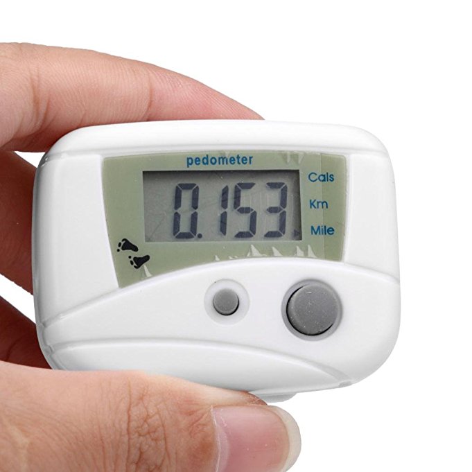 Perman Digital LCD Run Step Mini Pedometer Calorie Walking Distance Counter