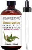 Majestic Pure Eucalyptus Essential Oil Therapeutic Grade 4 Fl Oz