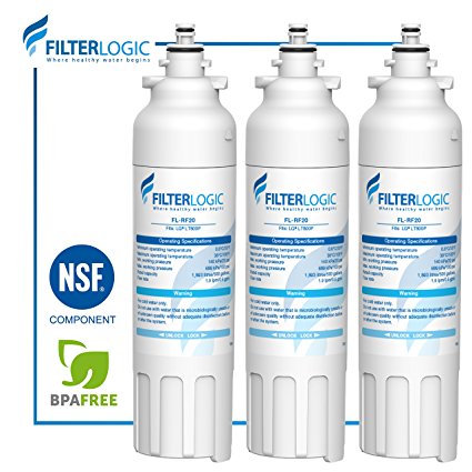 Filterlogic LT800P Replacement for LG LT800P, ADQ73613401, Kenmore 9490 Refrigerator Water Filter (Pack of 3)