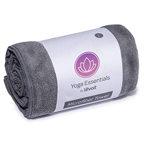 LEVOIT Yoga Towel, Hot Yoga Non Slip Microfiber Towel, Super Soft Sweat Absorbent Fast Dry, Ideal Hot Yoga, Pilates, Bikram, Sports, Workout & More