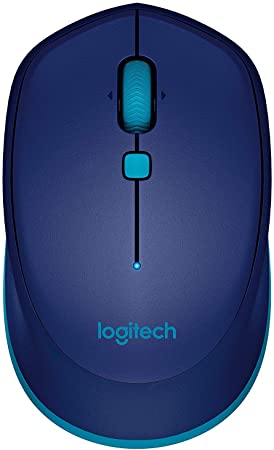 Logitech M535 Bluetooth Mouse – Compact Wireless Mouse with 10 Month Battery Life works with any Bluetooth Enabled Computer, Laptop or Tablet running Windows, Mac OS, Chrome or Android, Blue