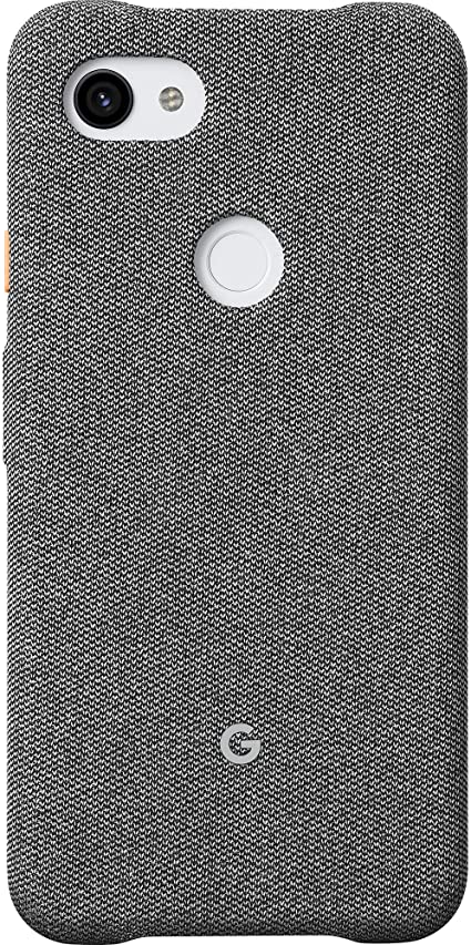 Google Pixel Case for Pixel 3a - Protective Phone Cover with Tailored Fabric and Active Edge Compatible - Official Google Pixel Cover - Fog